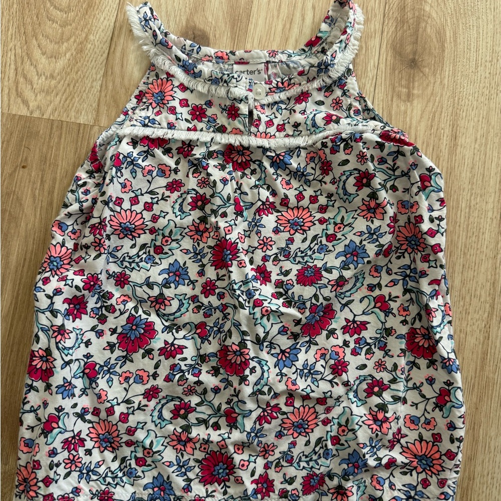 Carter's Floral Toddler Top - Pink and Blue
